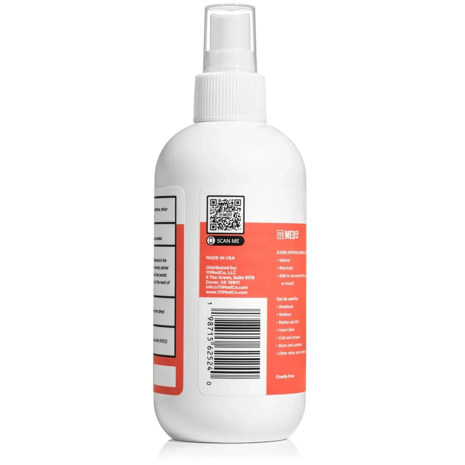 111MedCo Hypochlorous Acid Spray 0.02% HOCl 8 oz - Image 3