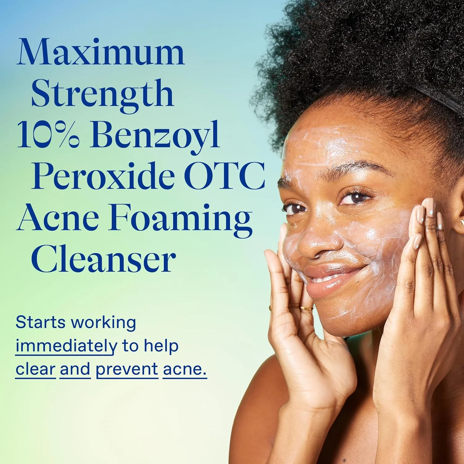 Differin Acne Foaming Wash 10% Benzoyl Peroxide 5 oz - Image 4