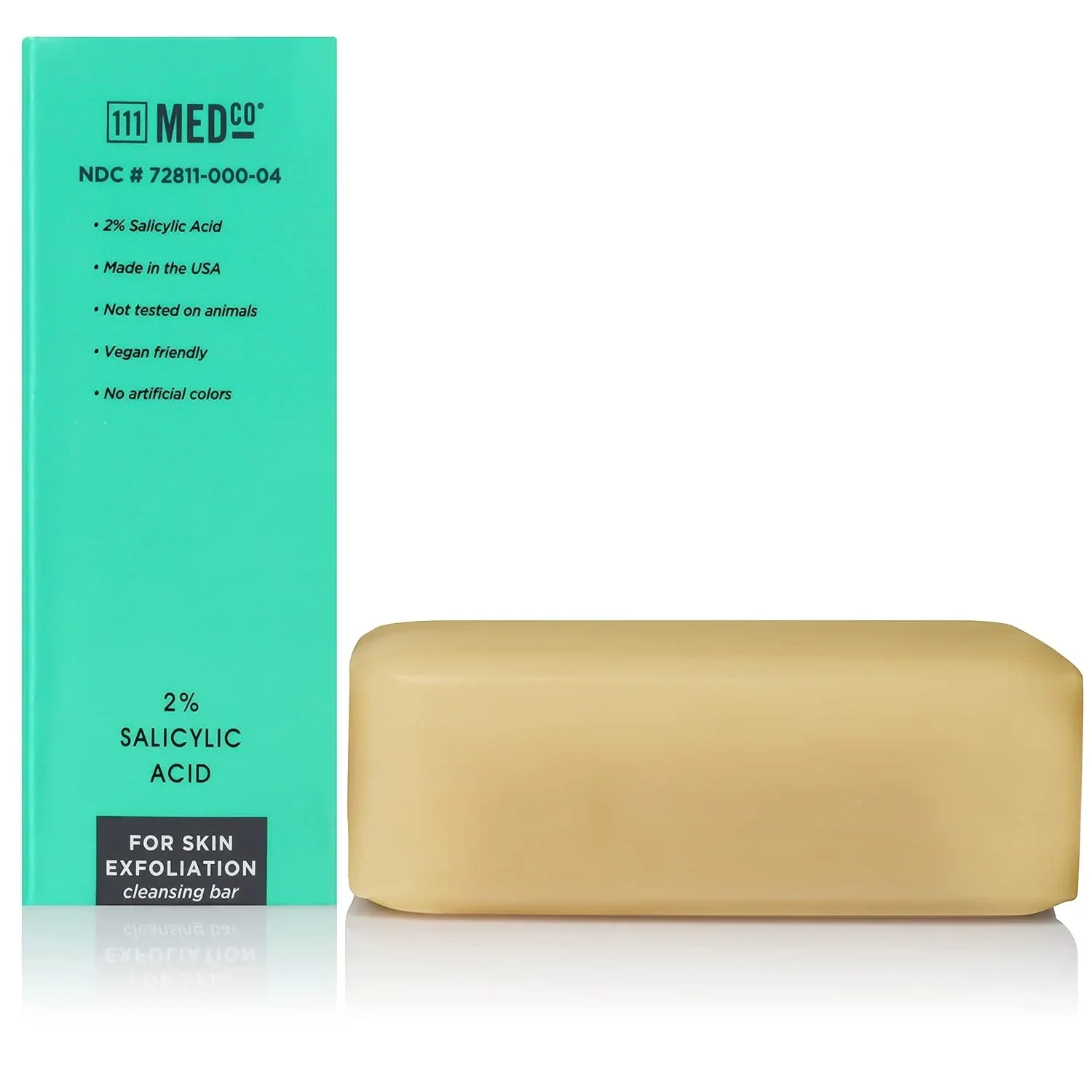 111MedCo 2% Salicylic Acid Medicated Soap Bar 4 oz - Image 3