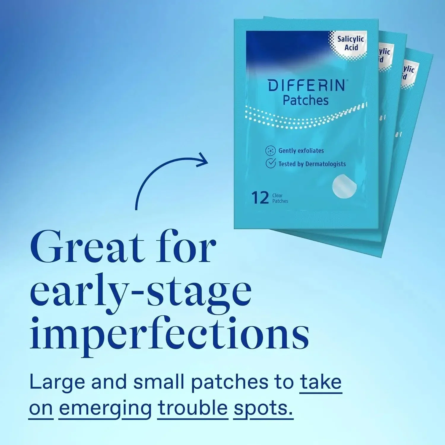 Differin Acne Patches, Pimple Patches for Acne Prone Skin, Formulated with Salicylic Acid and Centella, Fast Triple Action Power Patch for Day & Night, Dermatologist Tested, 36 Count - Image 12