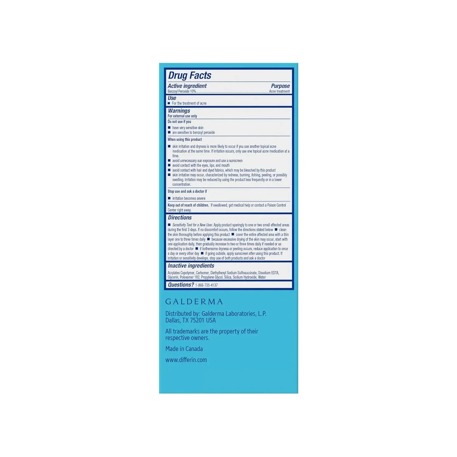 Differin Acne Spot Treatment 10% Benzoyl Peroxide 1 oz - Image 11