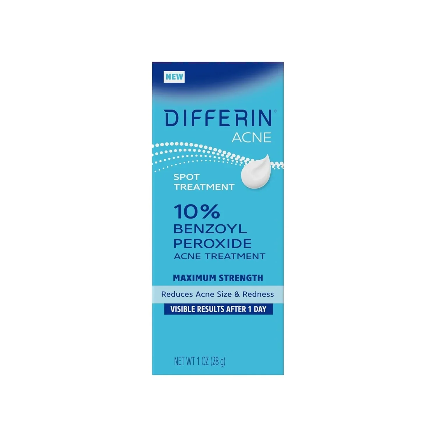 Differin Acne Spot Treatment 10% Benzoyl Peroxide 1 oz - Image 3