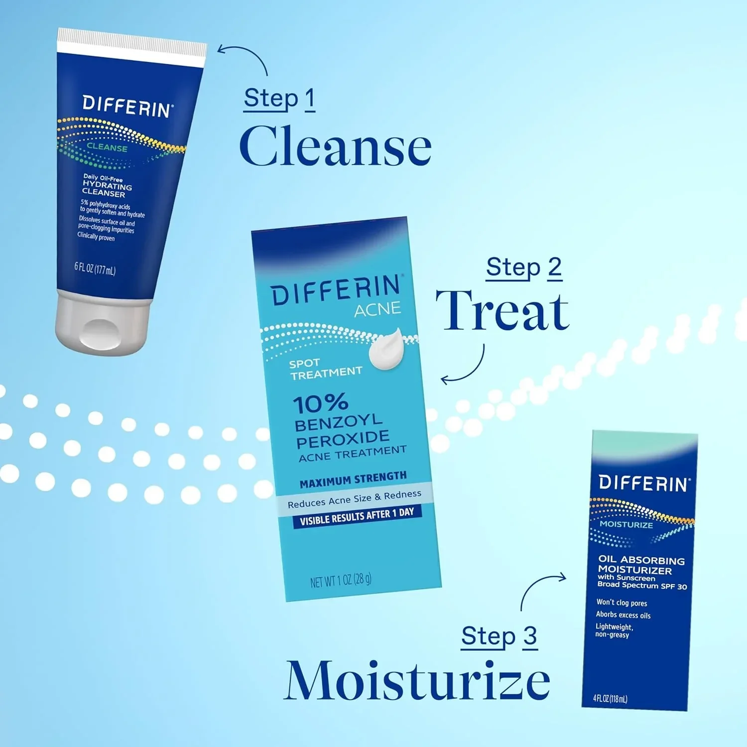 Differin Acne Spot Treatment 10% Benzoyl Peroxide 1 oz - Image 7
