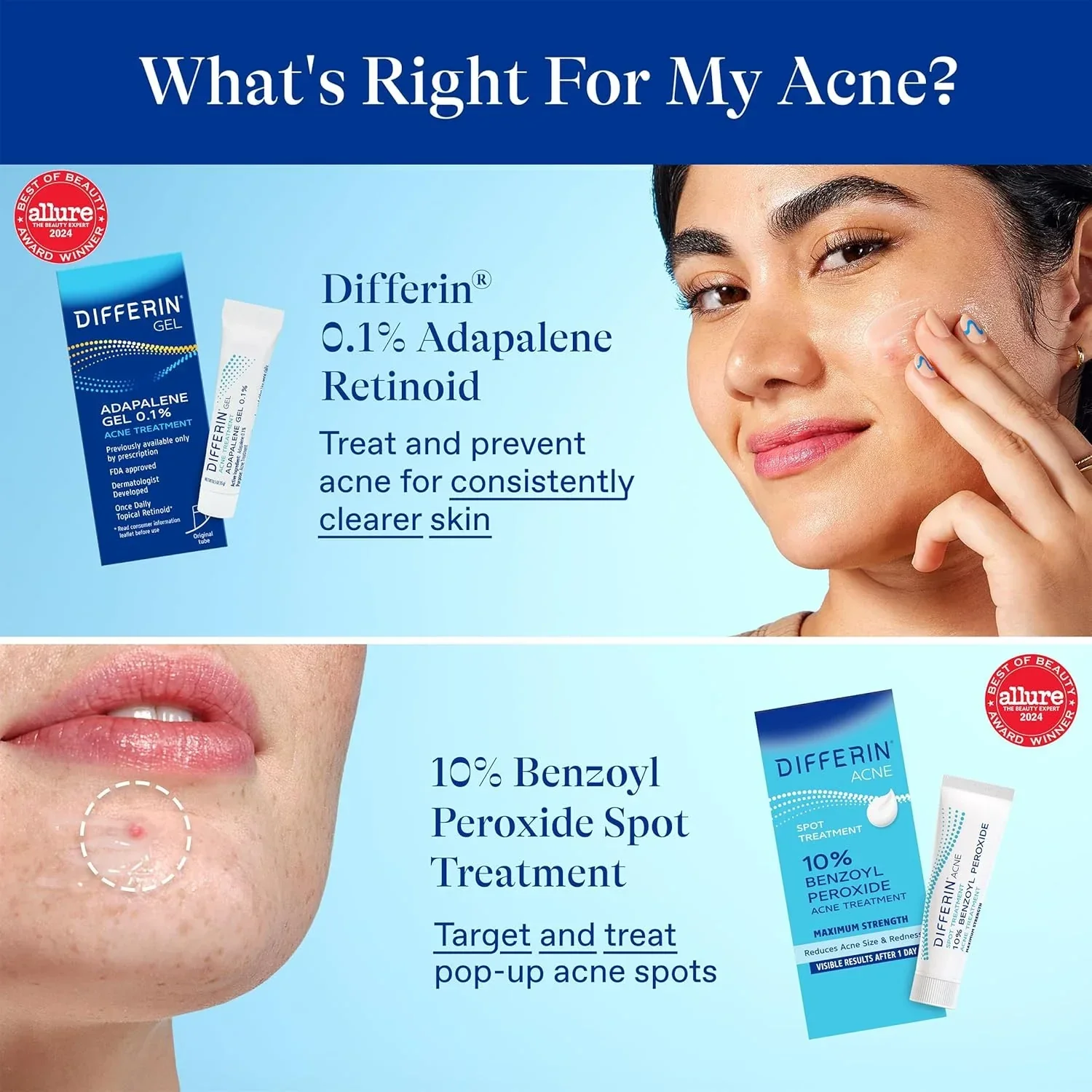 Differin Acne Spot Treatment 10% Benzoyl Peroxide 1 oz - Image 8
