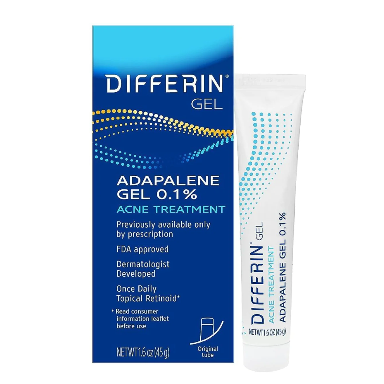 Differin Adapalene Gel 0.1% Acne Treatment 45g - Image 3