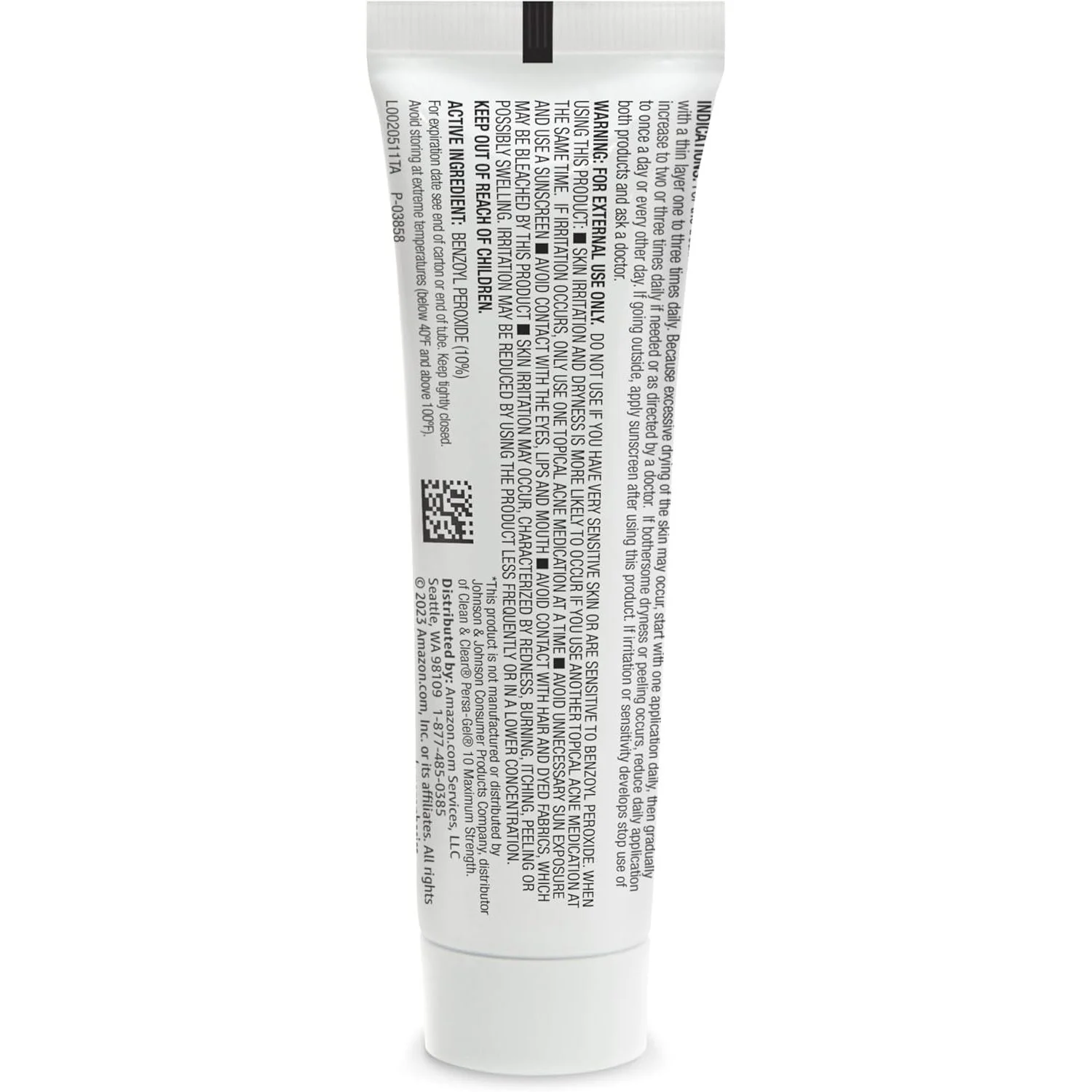 Amazon Basics 10% Benzoyl Peroxide Acne Treatment Gel, Maximum Strength, 1 fl oz (30ml) - Image 3