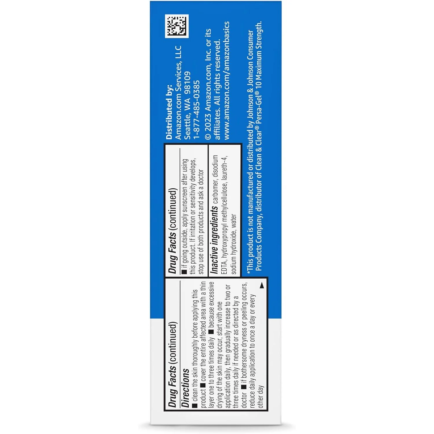 Amazon Basics 10% Benzoyl Peroxide Acne Treatment Gel, Maximum Strength, 1 fl oz (30ml) - Image 5