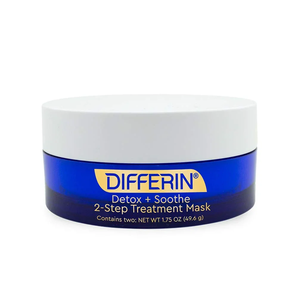 Differin Clay Face Mask, Detox and Soothe 2 Step Treatment Clay Mask by the Makers of Differin Gel, Gentle Skin Care for Acne Prone Sensitive Skin, 1.75 Oz - Image 3