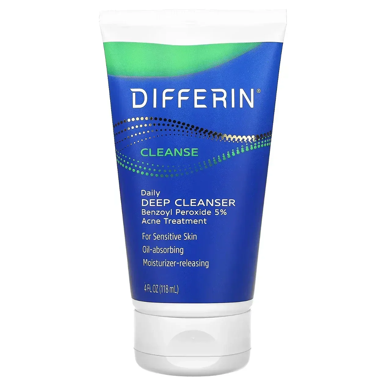 Differin Daily Deep Cleanser Sensitive Skin 4 fl oz 118ml