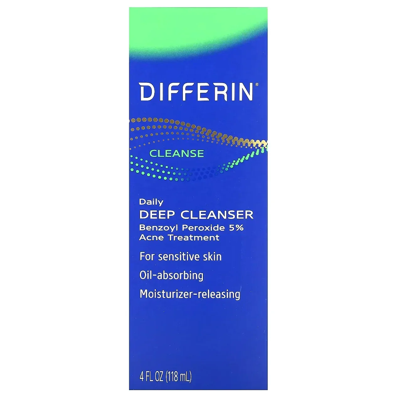 Differin Daily Deep Cleanser Sensitive Skin 4 fl oz 118ml - Image 2