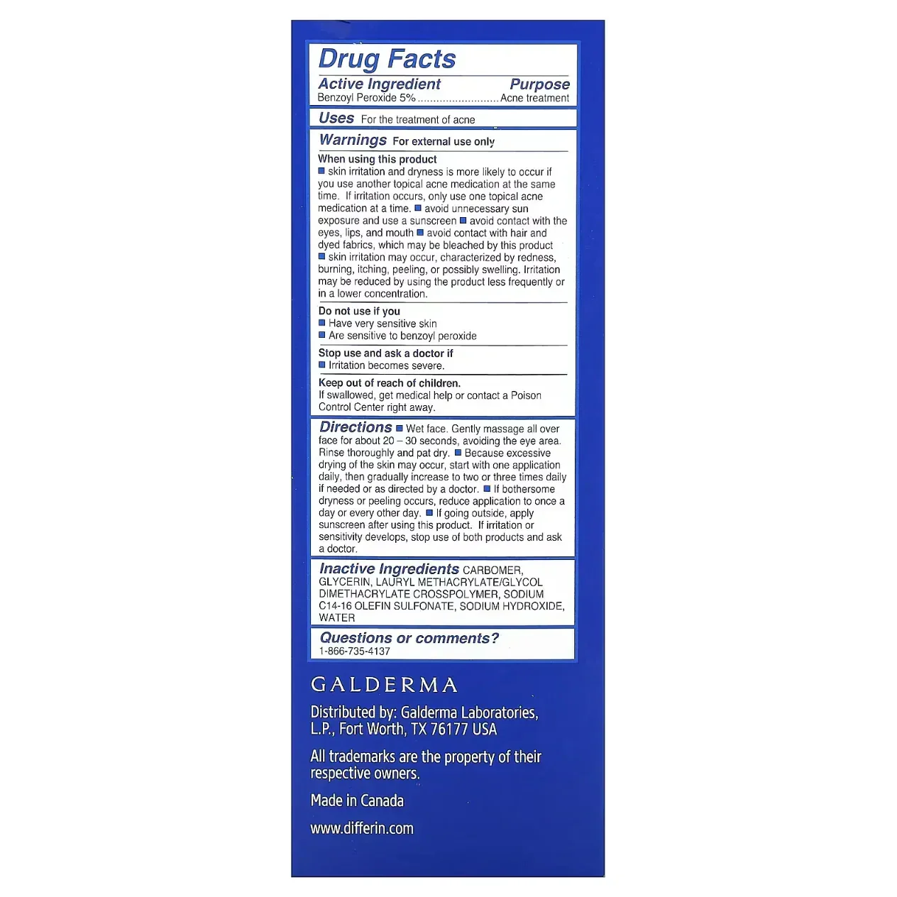 Differin Daily Deep Cleanser Sensitive Skin 4 fl oz 118ml - Image 3