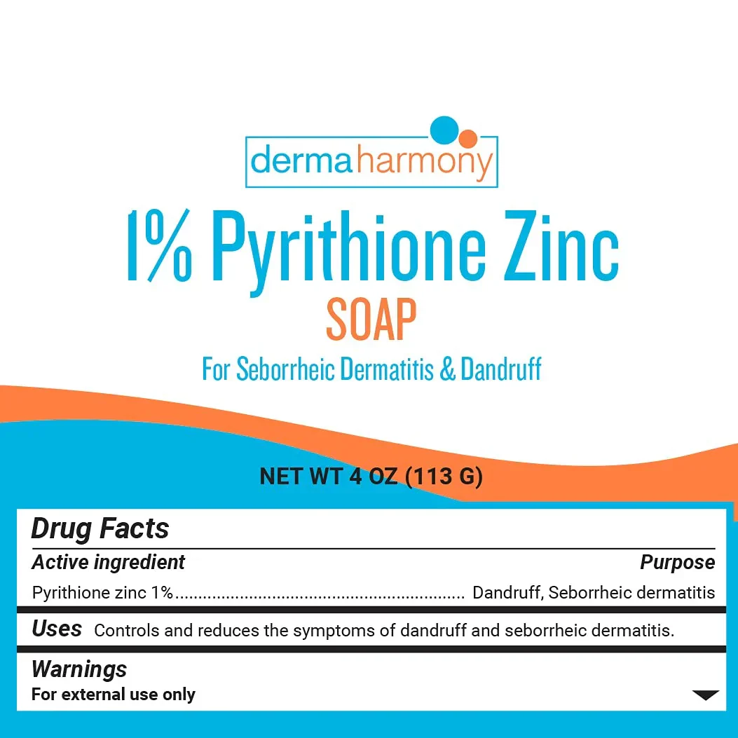 Dermaharmony 1% Pyrithione Zinc (Znp) Bar Soap 4 Oz - Crafted for Those with Skin Conditions - Seborrheic Dermatitis, Dandruff, Psoriasis, Eczema, Etc. - Image 2