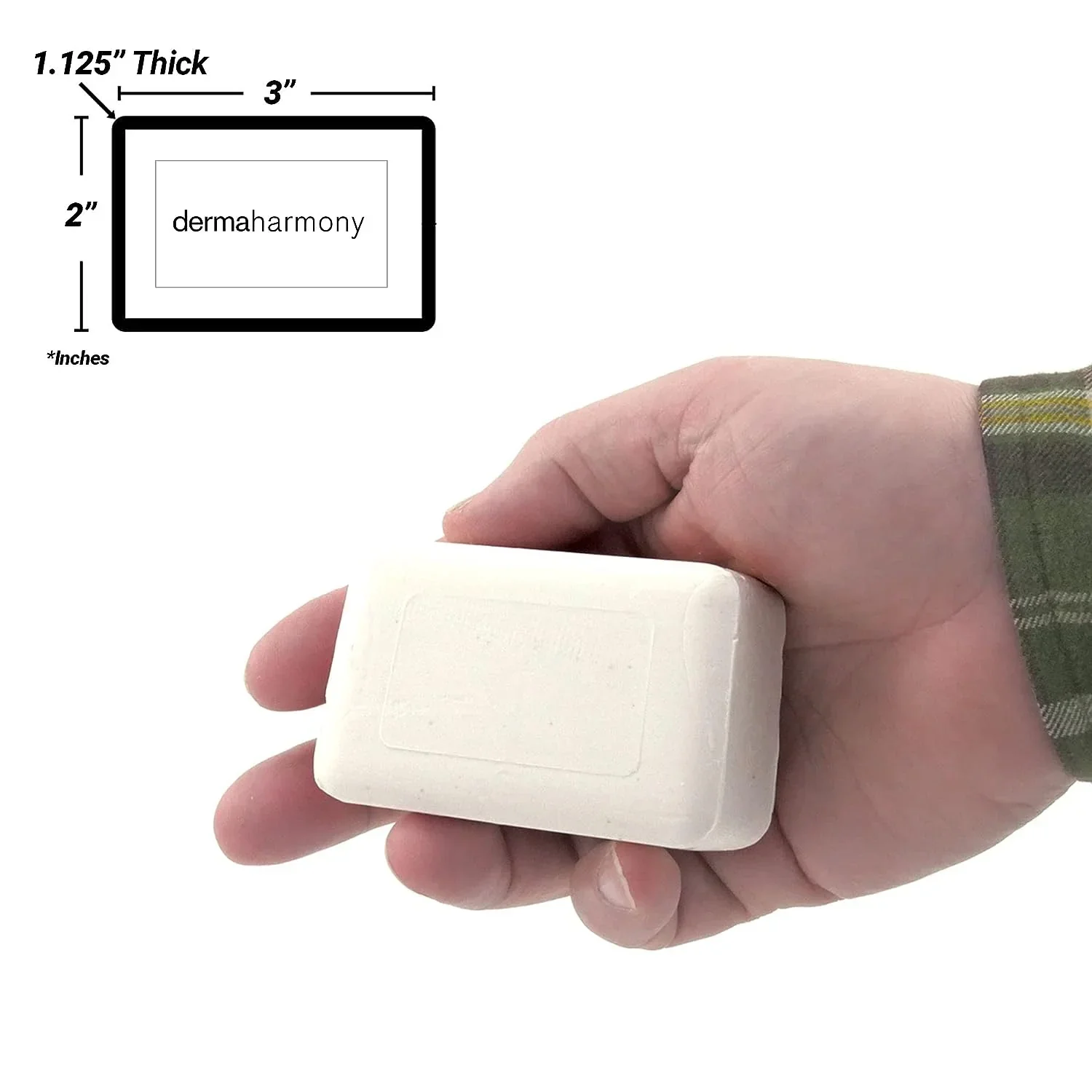 Dermaharmony 1% Pyrithione Zinc (Znp) Bar Soap 4 Oz - Crafted for Those with Skin Conditions - Seborrheic Dermatitis, Dandruff, Psoriasis, Eczema, Etc. - Image 5