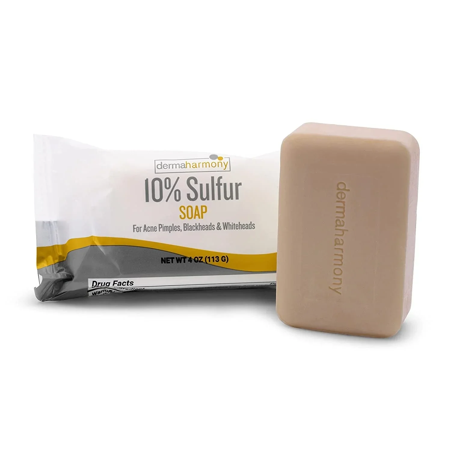 Dermaharmony 10% Sulfur Acne Bar Soap (4 Oz) - Image 4