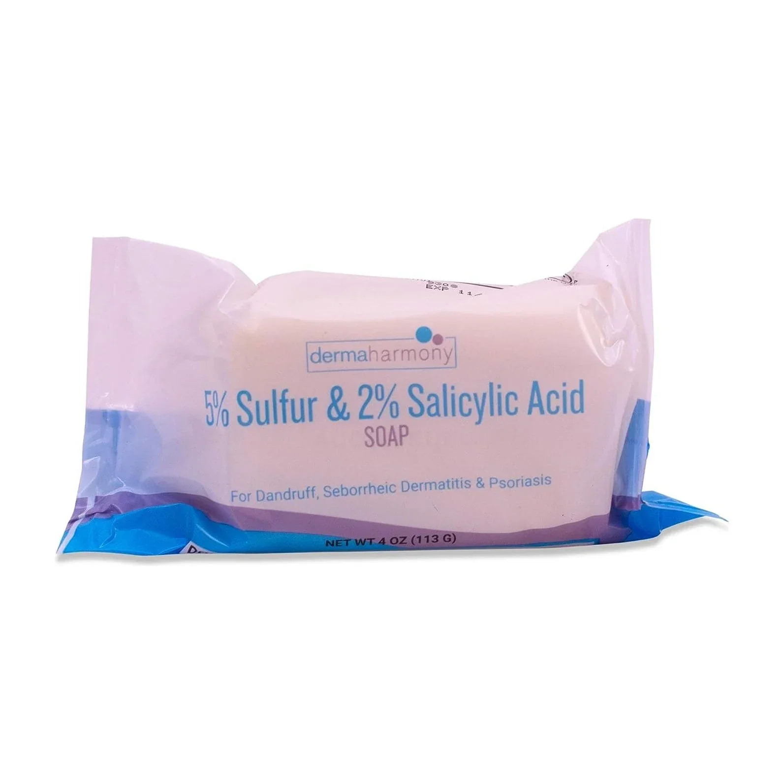 Dermaharmony 5% Sulfur 2% Salicylic Acid Bar Soap 4 Oz – Crafted for Those with Seborrehic Dermatitis, Dandruff, and Psoriasis (1 Bar) - Image 3