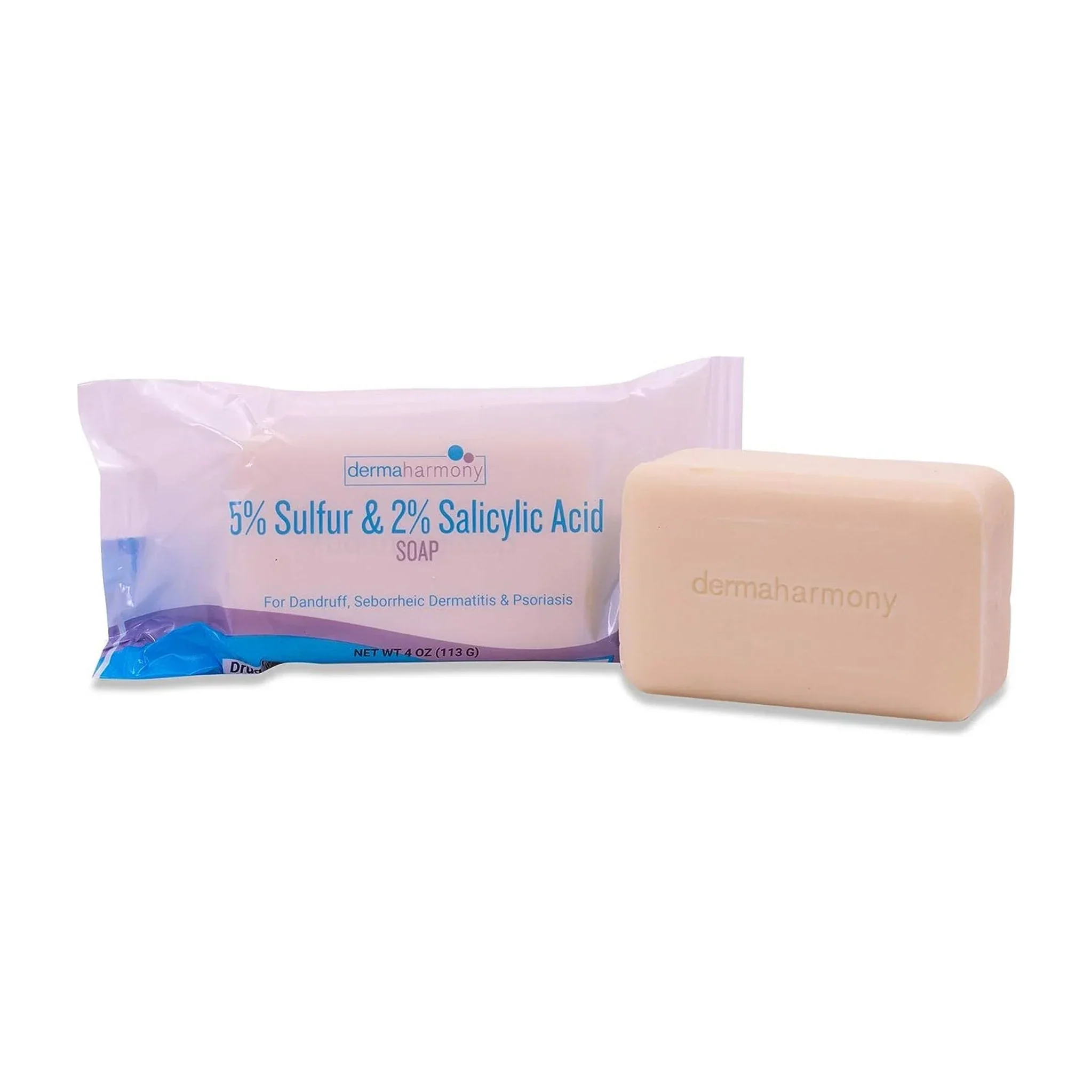 Dermaharmony 5% Sulfur 2% Salicylic Acid Bar Soap 4 Oz – Crafted for Those with Seborrehic Dermatitis, Dandruff, and Psoriasis (1 Bar) - Image 4