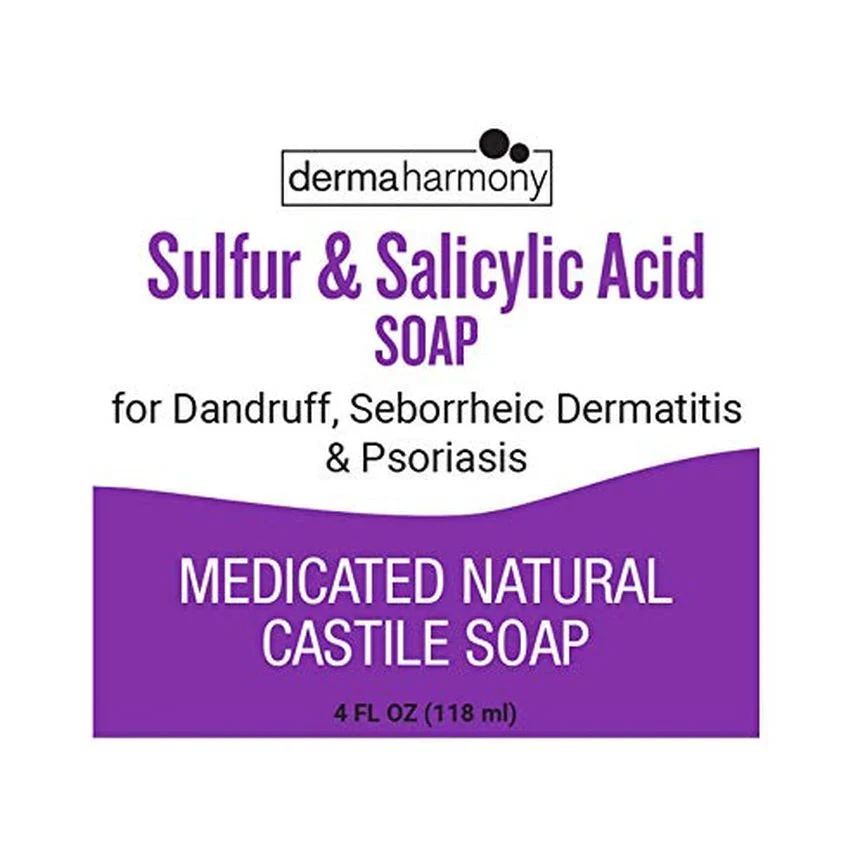 Dermaharmony 5% Sulfur and 2% Salicylic Acid Liquid Castile Soap (4 Fl Oz Bottle) - Image 3