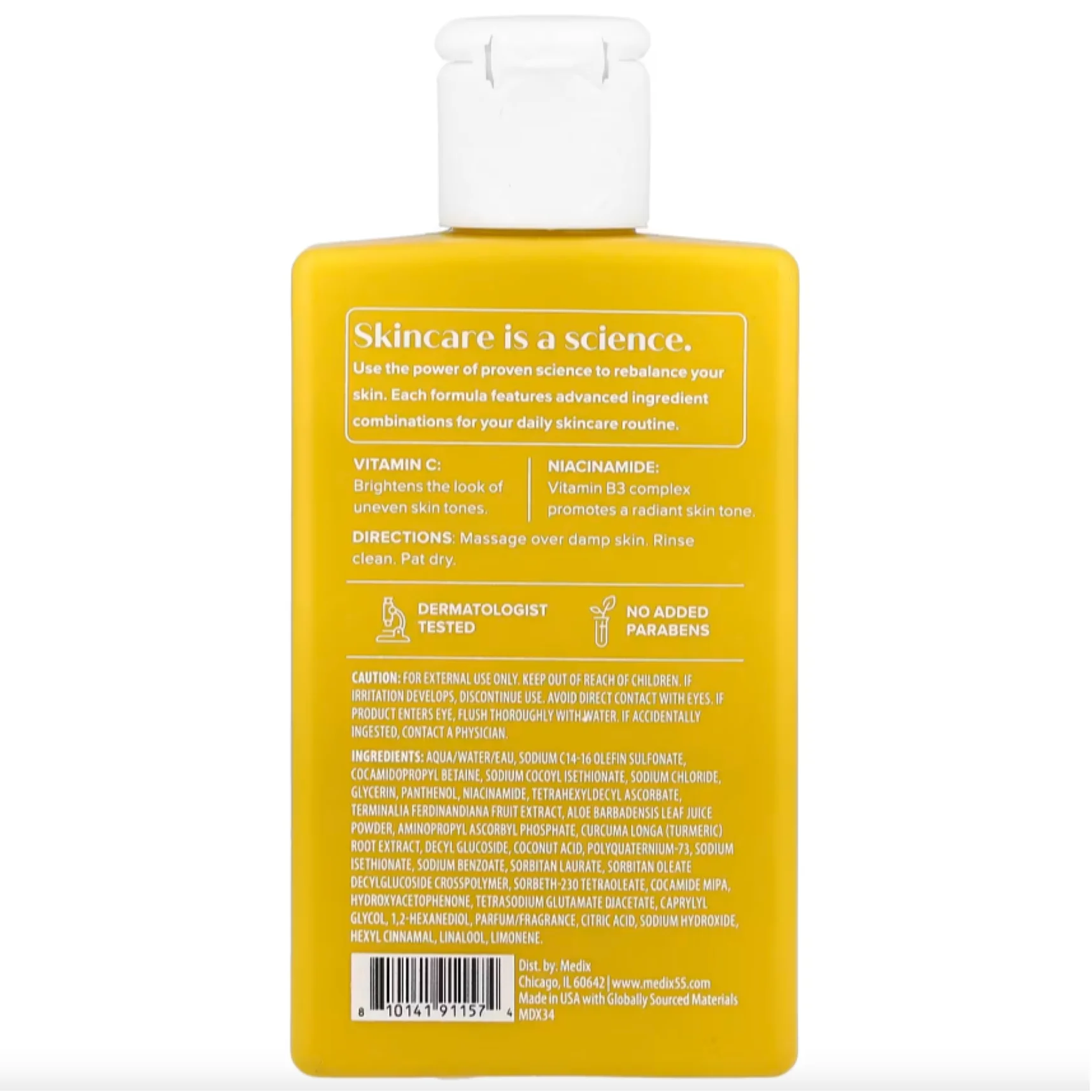 Medix 5.5 Vitamin C + Niacinamide Radiant Glow Body Wash 3 fl oz - Image 2