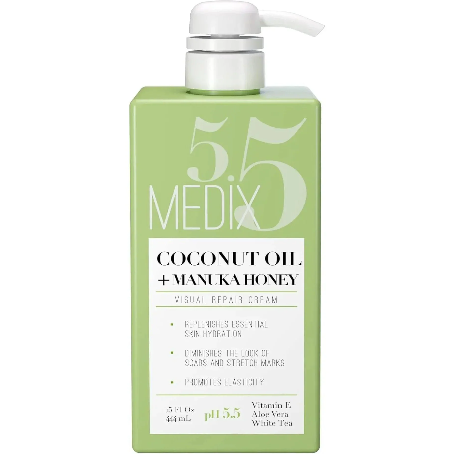 Medix 5.5 Coconut Oil Lotion Skin Care Body & Face Moisturizer Cream, W/Manuka Honey, Vitamin E, & Aloe Vera Helps Visually Repair Dry Skin, Scars, Stretch Marks, & Wrinkles, 444 Ml - Image 8