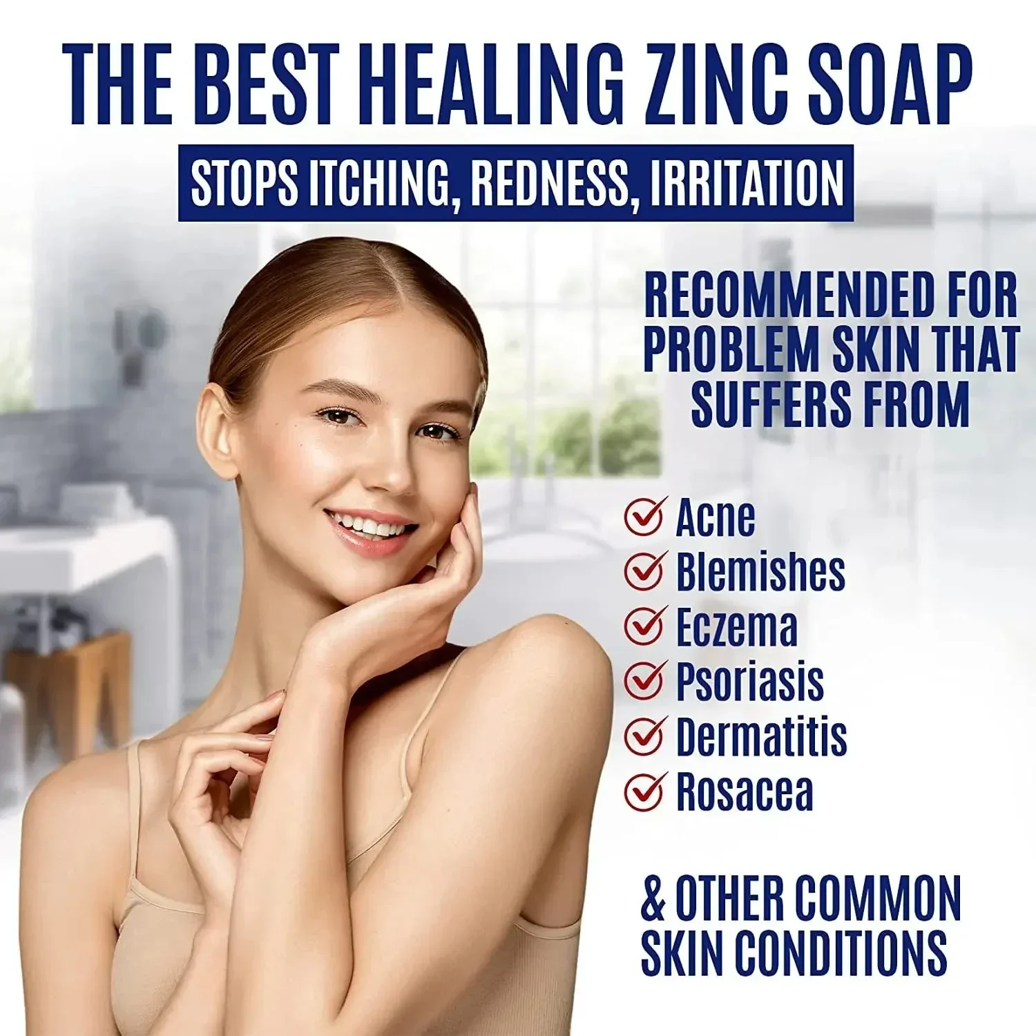 Natrulo Pyrithione Zinc Soap Bar 2% Face and Body 4oz - Image 2