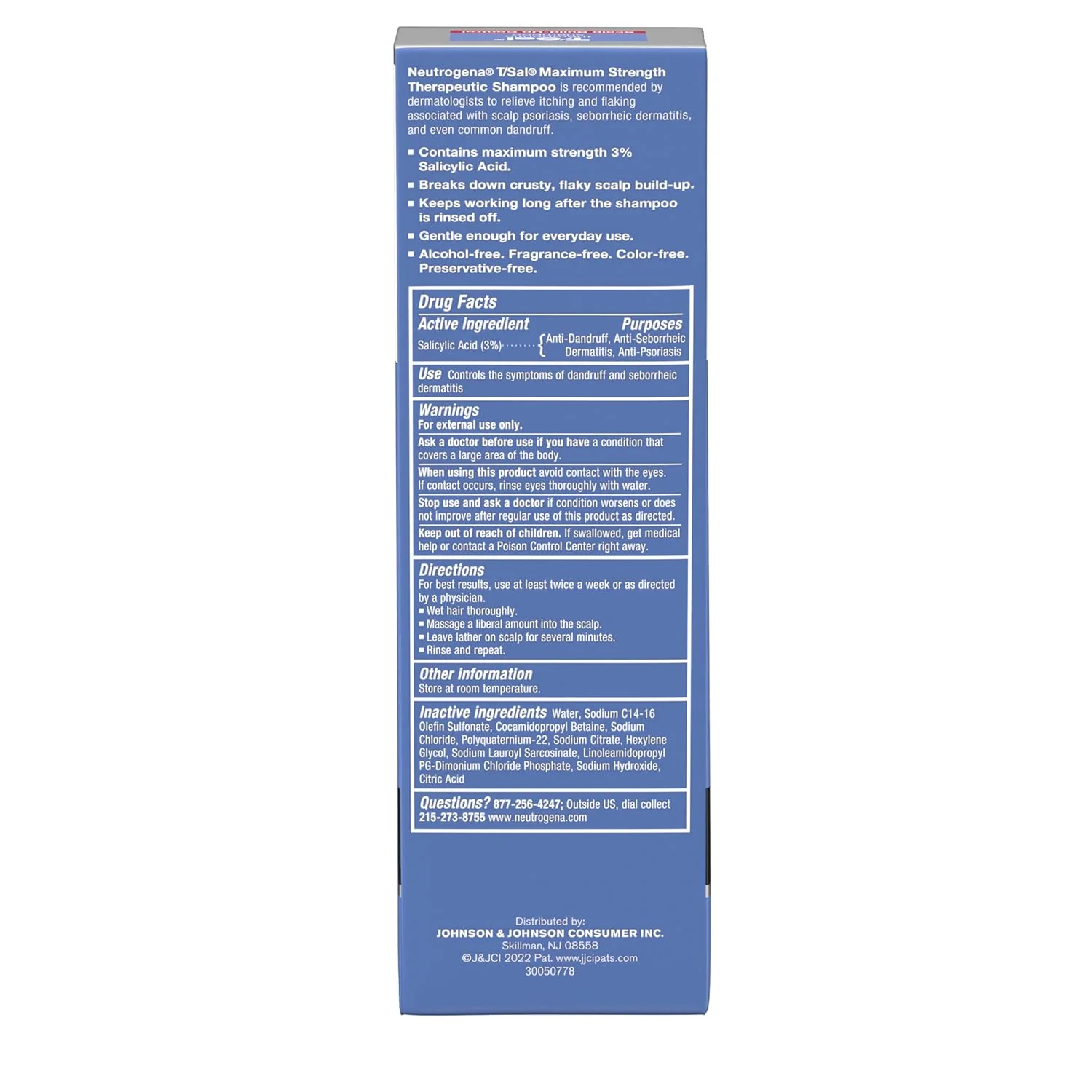 Neutrogena T/Sal Therapeutic Shampoo 4.5 fl oz - Image 3