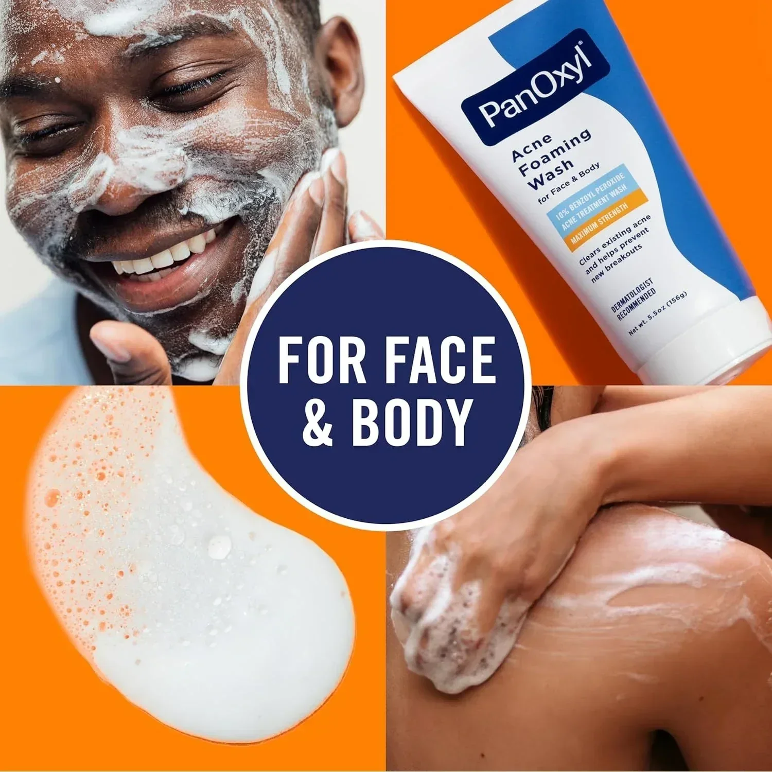 PanOxyl Acne Foaming Wash 10% Benzoyl Peroxide 5.5 oz - Image 4
