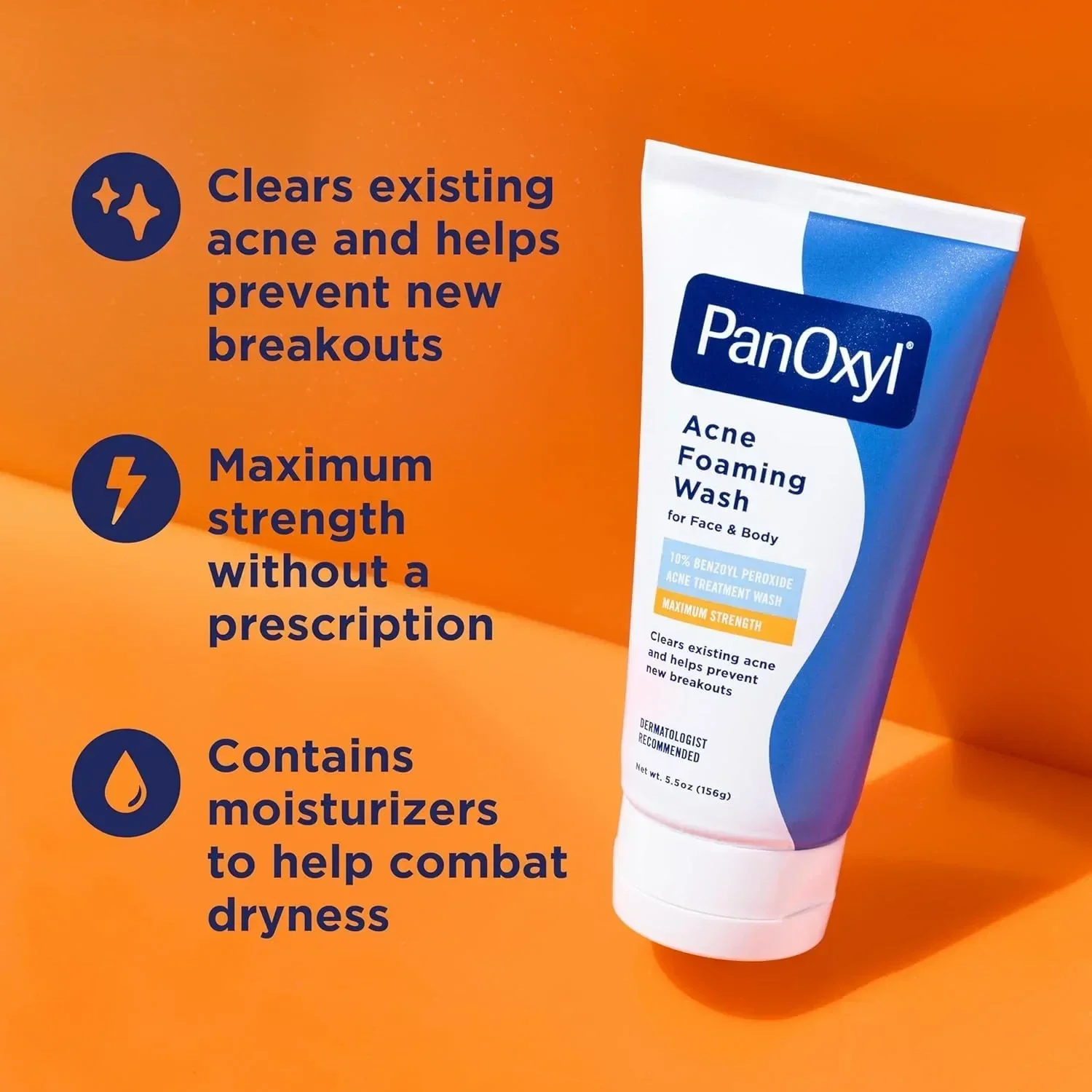PanOxyl Acne Foaming Wash 10% Benzoyl Peroxide 5.5 oz - Image 5