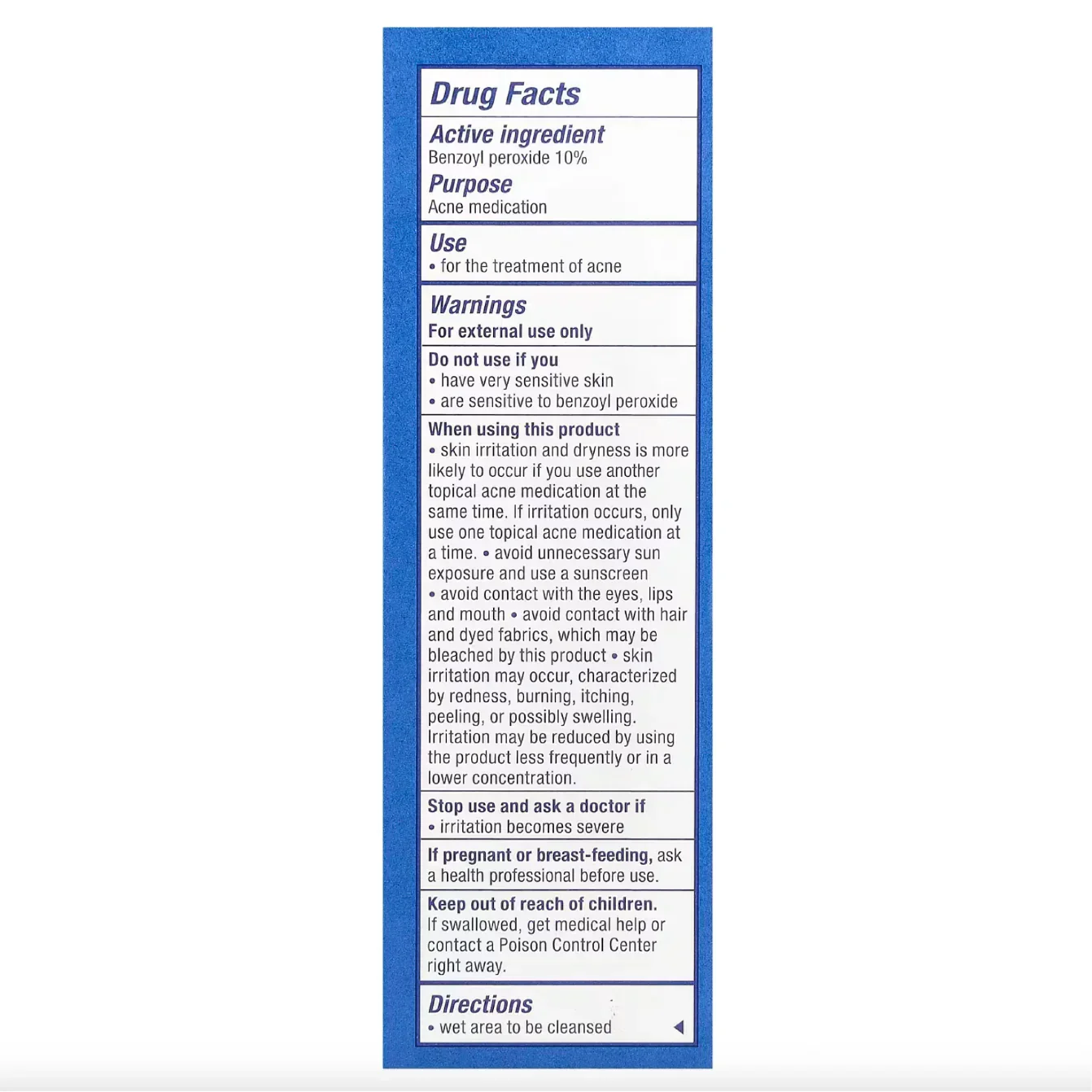 PanOxyl Acne Foaming Wash 10% Benzoyl Peroxide 1 oz - Image 3
