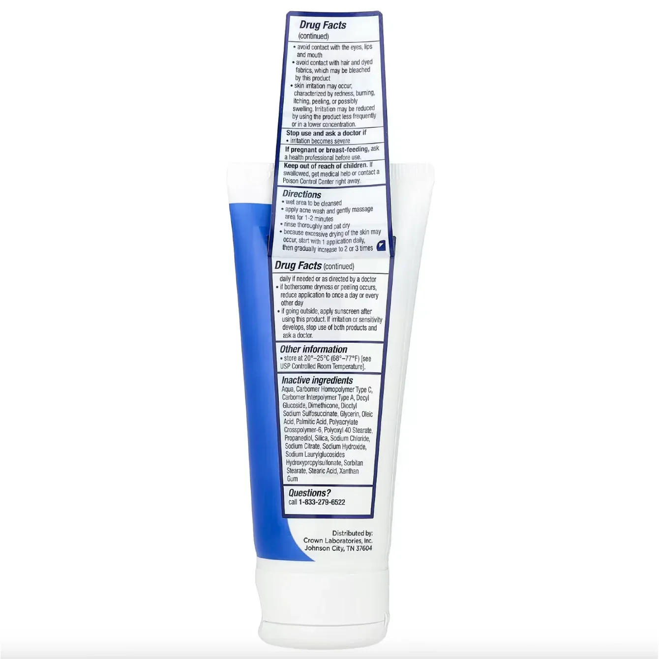 PanOxyl Acne Foaming Wash 10% Benzoyl Peroxide 3 oz - Image 3