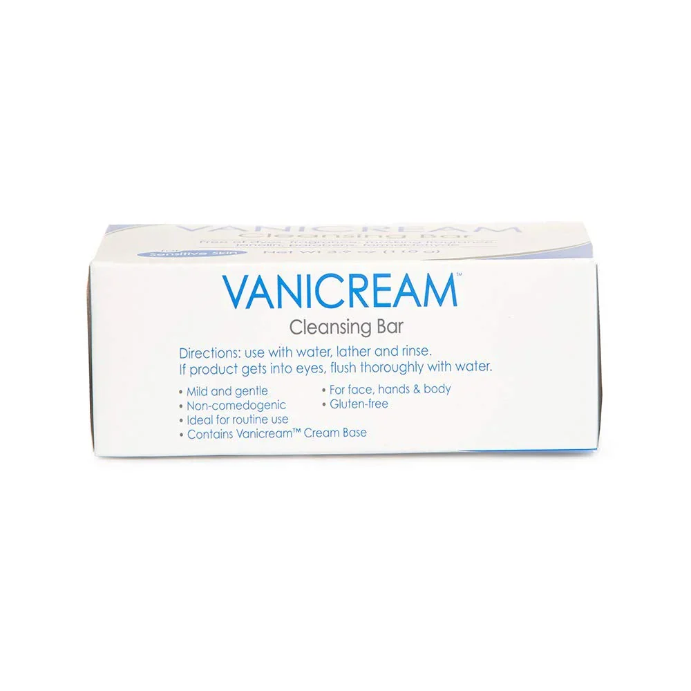 Vanicream Cleansing Bar Fragrance Free Sensitive Skin 3.9 oz - Image 3